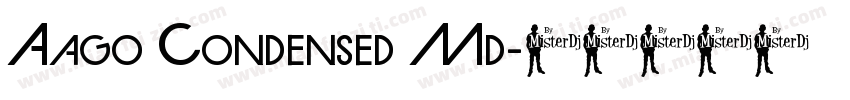 Aago Condensed Md字体转换